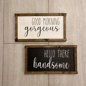 Handsome/ Gorgeous wall decor